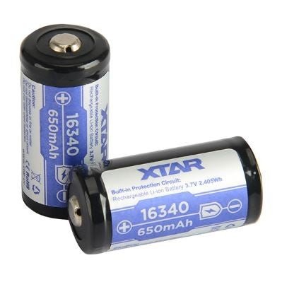 Xtar 16340 Litium Ion batteri 650 mAh