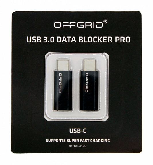 OffGrid USB-C Data Blocker, 2 stk