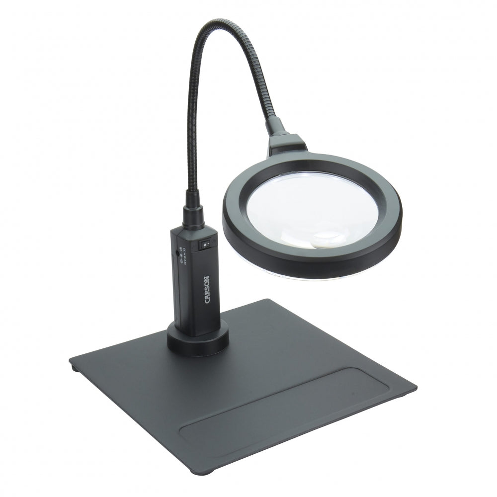Carson MagniFlex Pro™ 2x Power LED forstørrelsesglass med magnetfot