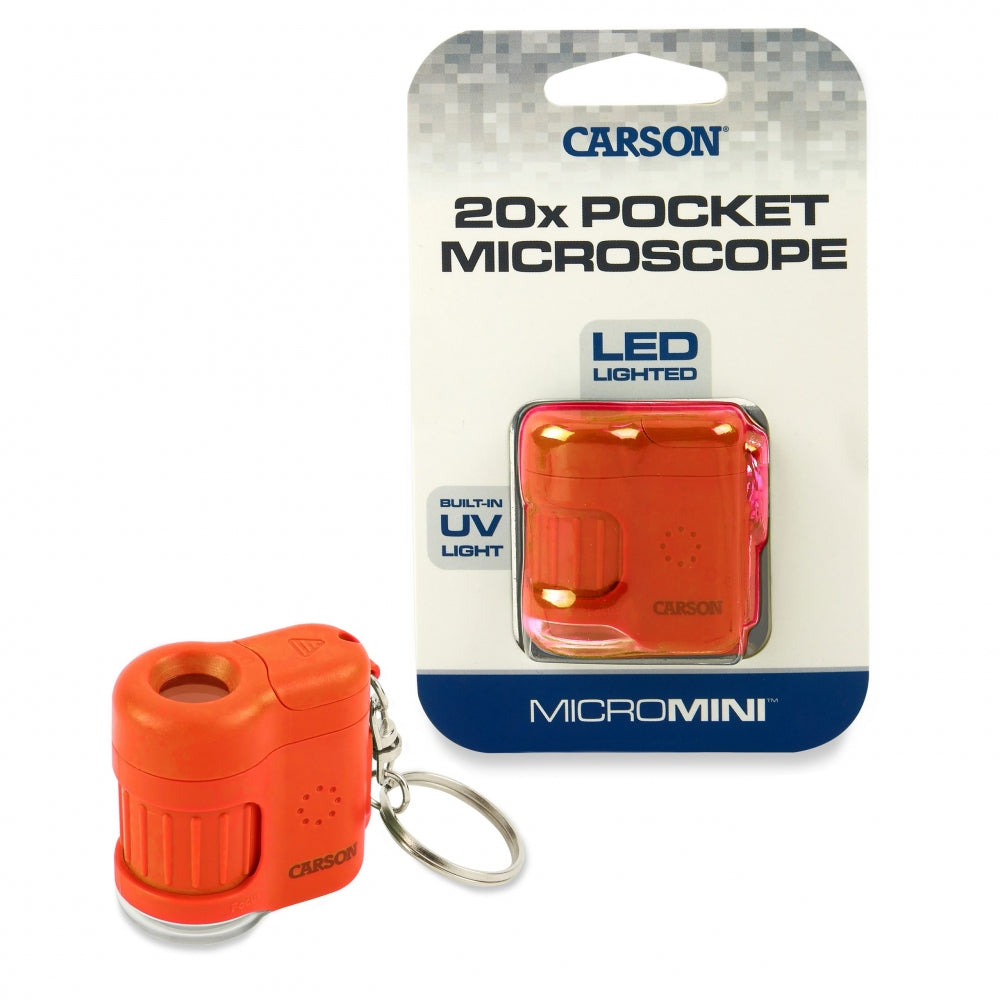 Carson MicroMini™ lommemikroskop - oransje