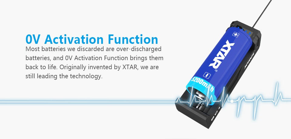 Xtar SC1 hurtiglader for 18650 - 26650 Li-Ion batteri